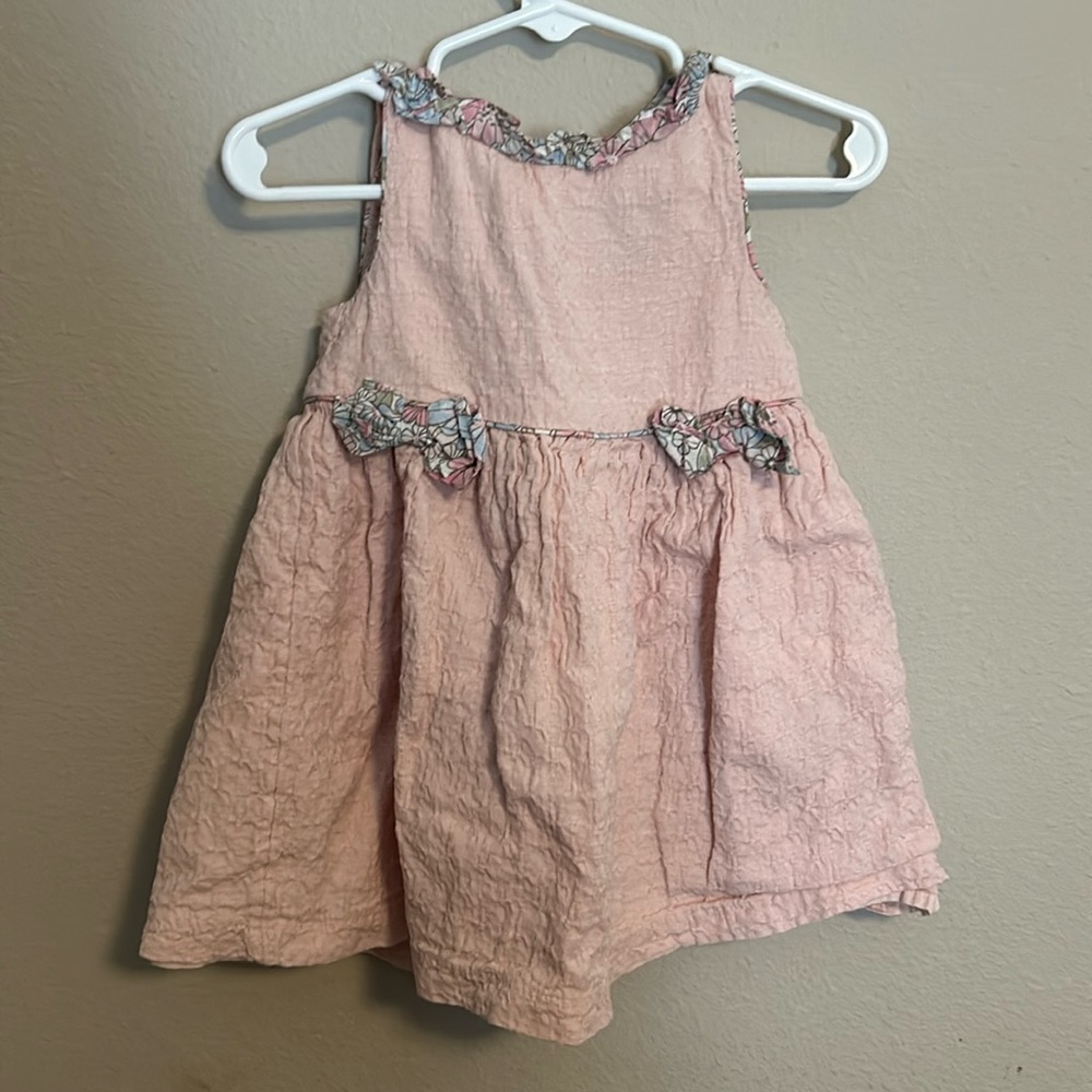 Pink floral dress 18 months.